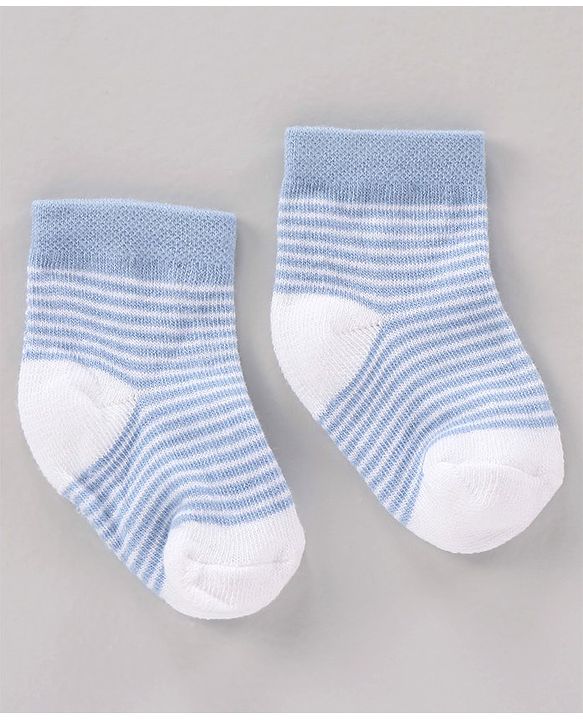 Cute Walk by Babyhug Cotton Knit Regular Length Antibacterial Socks Multi Design Pack Of 3 - Multicolour