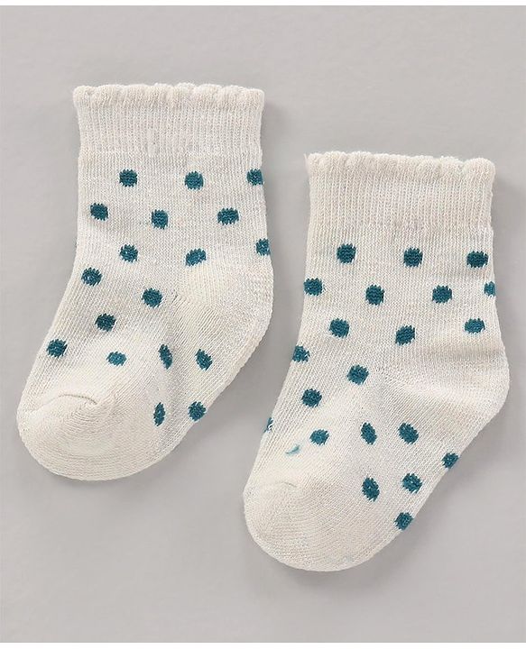 Cute Walk by Babyhug Cotton Knit Regular Length Antibacterial Socks Multi Design Pack Of 3 - Multicolour