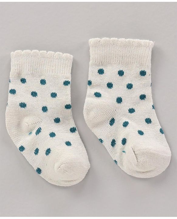 Cute Walk by Babyhug Cotton Knit Regular Length Antibacterial Socks Multi Design Pack Of 3 - Multicolour