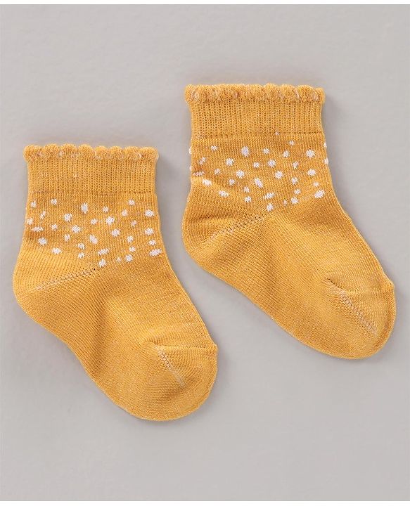 Cute Walk by Babyhug Cotton Knit Regular Length Antibacterial Socks Design Pack Of 3 - Multicolour