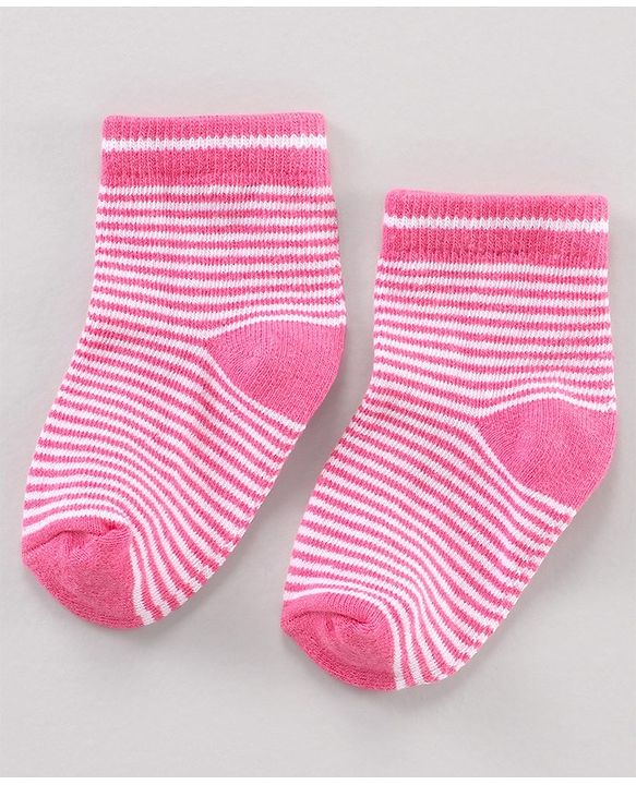 Cutewalk By Babyhug Anti Bacterial Ankle Length Socks Multi Design Pack Of 3 - Multicolour