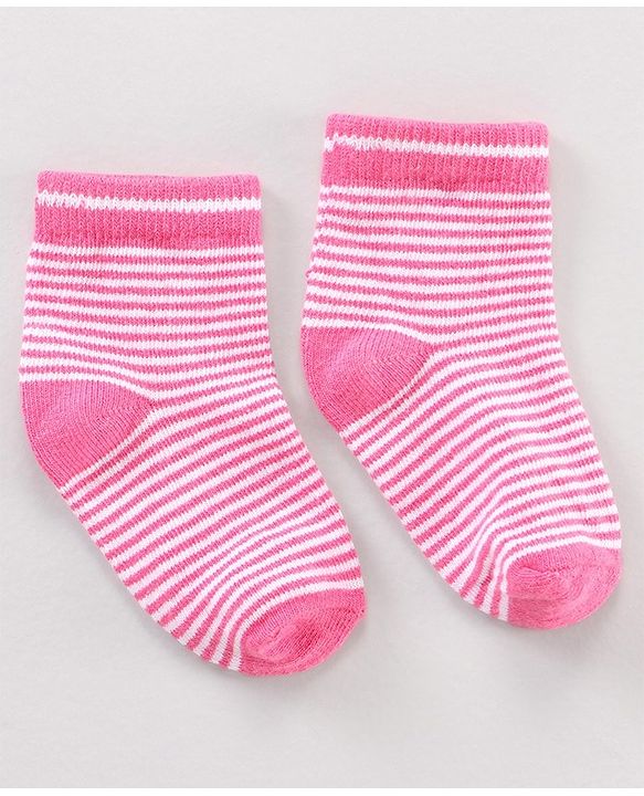 Cutewalk By Babyhug Anti Bacterial Ankle Length Socks Multi Design Pack Of 3 - Multicolour