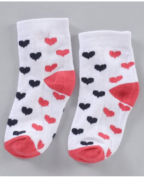 Cute Walk by Babyhug Cotton Knit Ankle Length Antibacterial Socks Multi Design Pack Of 3 - Multicolour