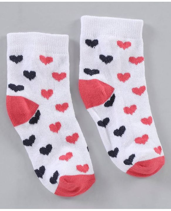 Cute Walk by Babyhug Cotton Knit Ankle Length Antibacterial Socks Multi Design Pack Of 3 - Multicolour