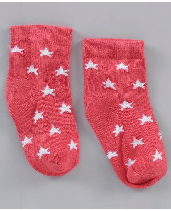 Cute Walk by Babyhug Cotton Knit Ankle Length Antibacterial Socks Multi Design Pack Of 3 - Multicolour