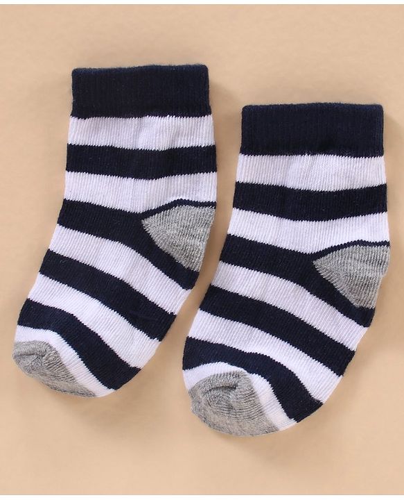 Cute Walk by Babyhug Cotton Knit Regular Length Antibacterial Socks Sports Design Pack of 7 - Multicolour