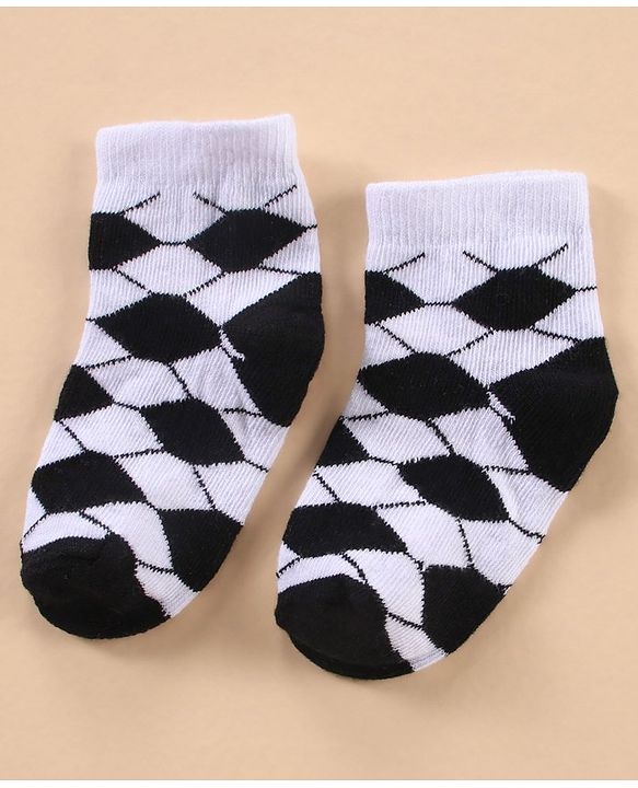 Cute Walk by Babyhug Cotton Knit Regular Length Antibacterial Socks Sports Design Pack of 7 - Multicolour