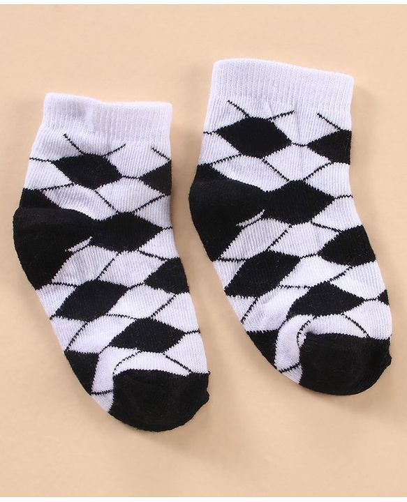 Cute Walk by Babyhug Cotton Knit Regular Length Antibacterial Socks Sports Design Pack of 7 - Multicolour