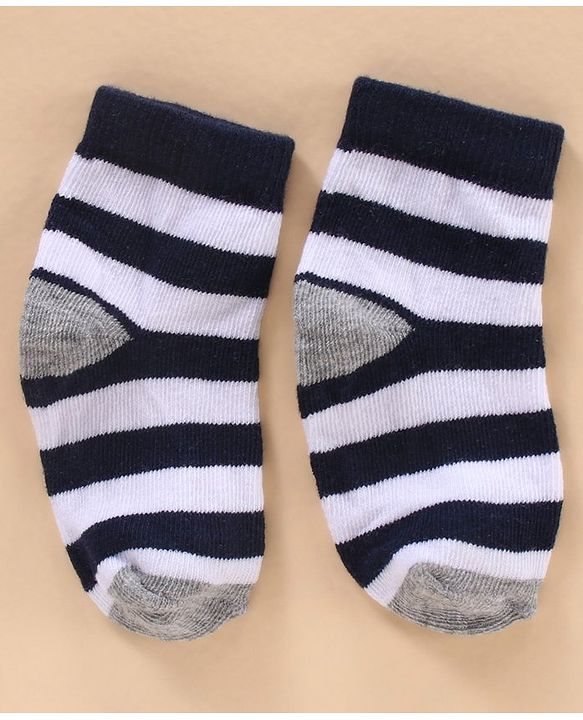 Cute Walk by Babyhug Cotton Knit Regular Length Antibacterial Socks Sports Design Pack of 7 - Multicolour