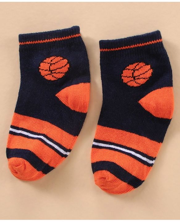 Cute Walk by Babyhug Cotton Knit Regular Length Antibacterial Socks Sports Design Pack of 7 - Multicolour