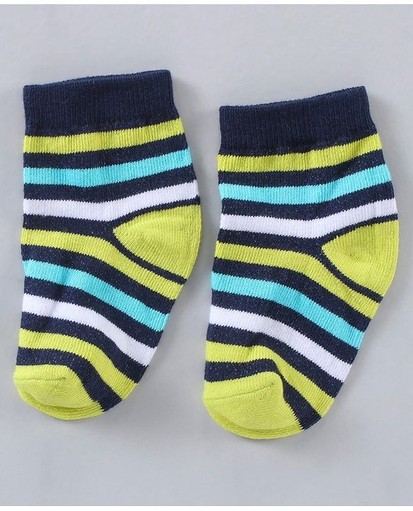 Cute Walk by Babyhug Ankle Length Anti-Bacterial Socks Multi Pattern Pack Of 5 - Multicolour