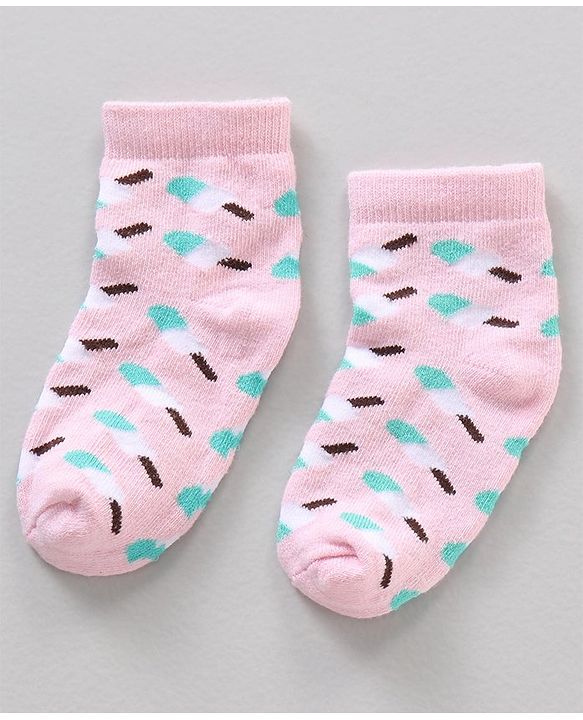 Cute Walk by Babyhug Anti Bacterial Ankle Length Socks Watermelon Print Set Of 7 - Multicolor