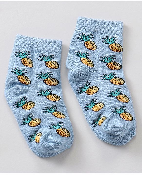 Cute Walk by Babyhug Anti Bacterial Ankle Length Socks Watermelon Print Set Of 7 - Multicolor