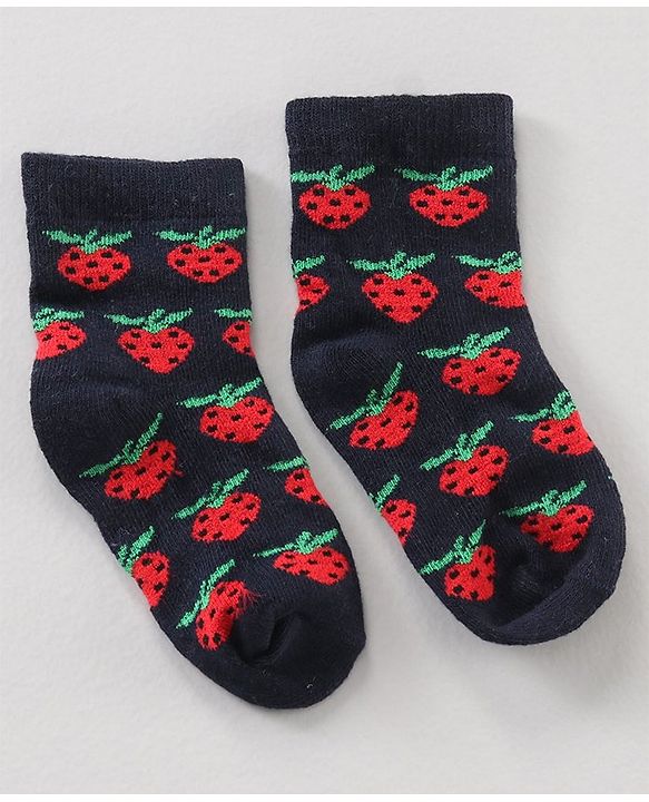 Cute Walk by Babyhug Anti Bacterial Ankle Length Socks Watermelon Print Set Of 7 - Multicolor