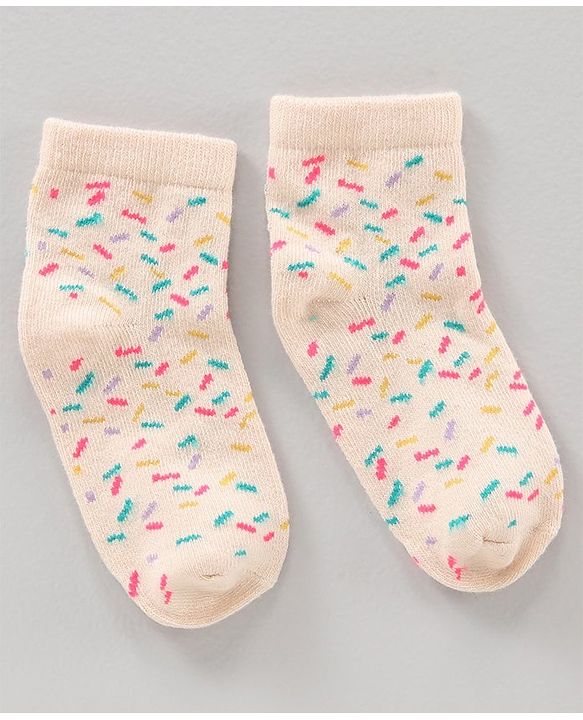 Cute Walk by Babyhug Anti Bacterial Ankle Length Socks Watermelon Print Set Of 7 - Multicolor