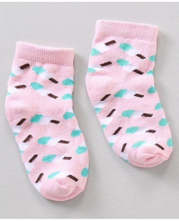 Cute Walk by Babyhug Anti Bacterial Ankle Length Socks Watermelon Print Set Of 7 - Multicolor