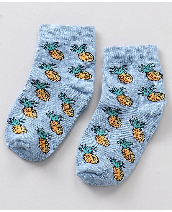 Cute Walk by Babyhug Anti Bacterial Ankle Length Socks Watermelon Print Set Of 7 - Multicolor