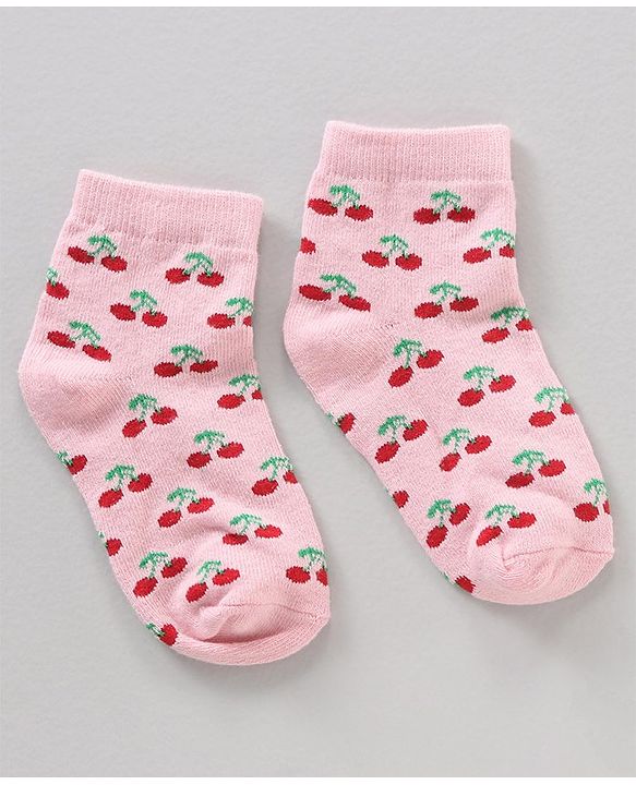 Cute Walk by Babyhug Anti Bacterial Ankle Length Socks Watermelon Print Set Of 7 - Multicolor