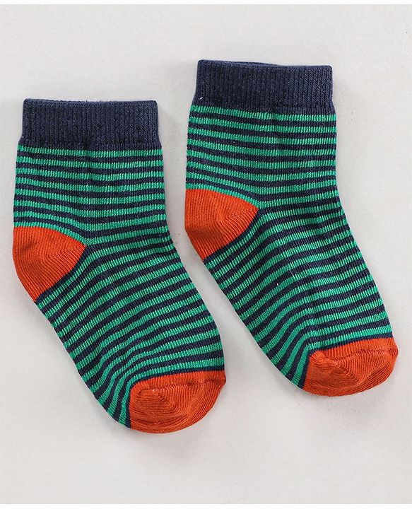 Cute Walk by Babyhug Ankle Length Antibacterial Socks Multi Design Pack Of 5 - Multicolor