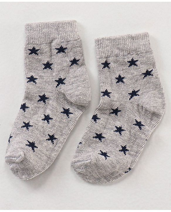 Cute Walk by Babyhug Ankle Length Antibacterial Socks Multi Design Pack Of 5 - Multicolor
