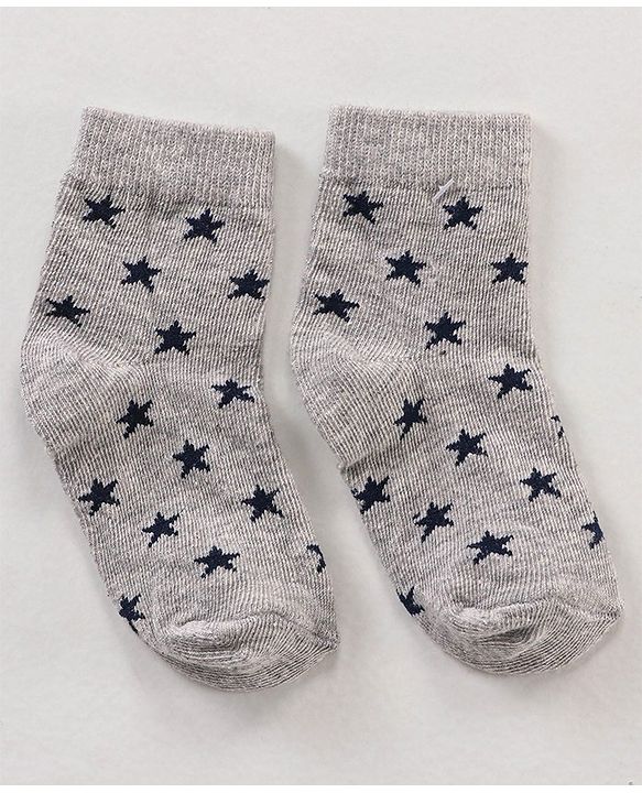 Cute Walk by Babyhug Ankle Length Antibacterial Socks Multi Design Pack Of 5 - Multicolor