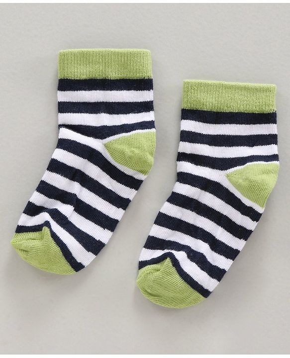 Cute Walk by Babyhug Ankle Length Antibacterial Socks Multi Design Pack Of 5 - Multicolor