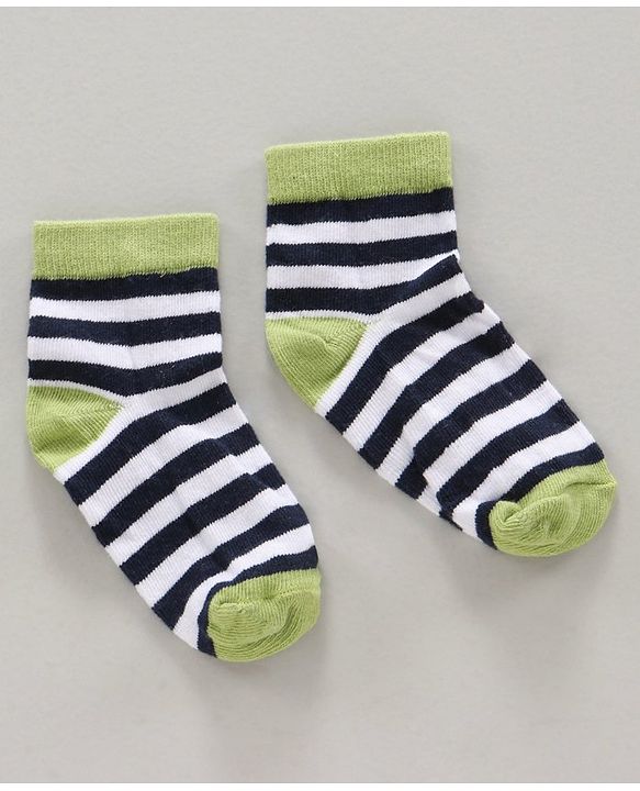 Cute Walk by Babyhug Ankle Length Antibacterial Socks Multi Design Pack Of 5 - Multicolor