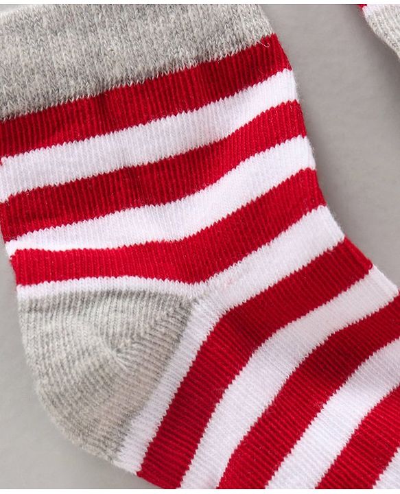 Cute Walk by Babyhug Ankle Length Antibacterial Socks Multi Design Pack Of 5 - Multicolor