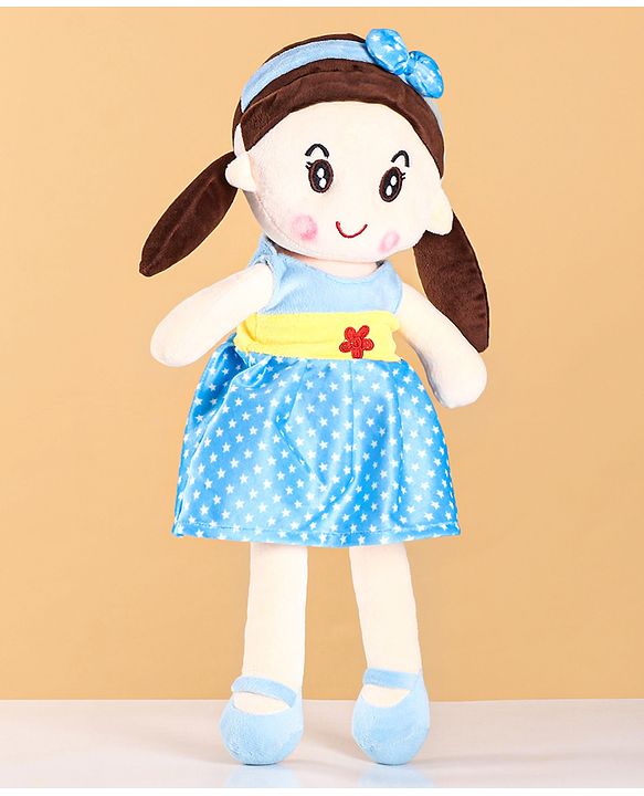 Babyhug Premium Elle Candy Doll | Cuddle and Huggable Soft Toy with Removable and  Washable Dress | Plush Toy Safe and Fun Gift for Kids | BIS Certified | Spark Imaginative Play | Blue-Height 45 cm