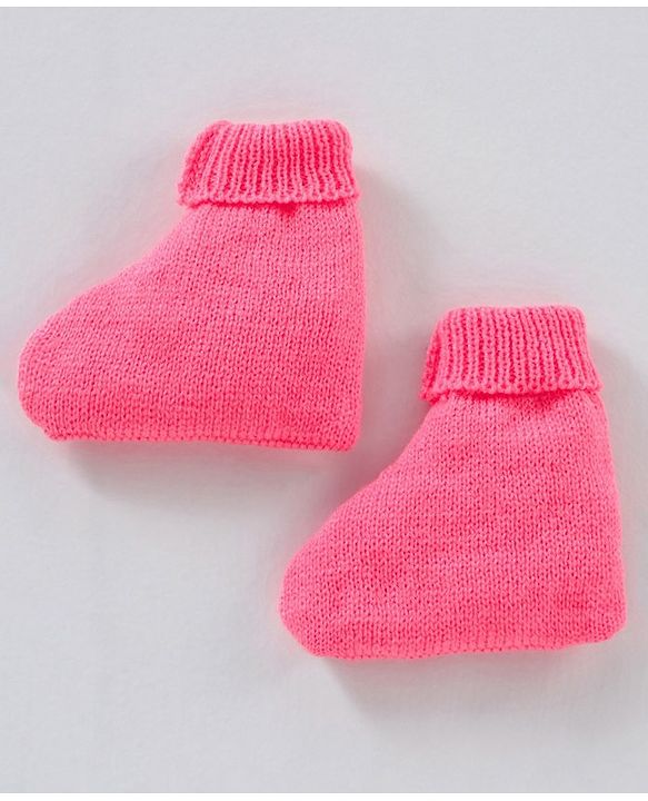 Babyhug Cotton Full Sleeves Solid Sweater Set - Dark Pink
