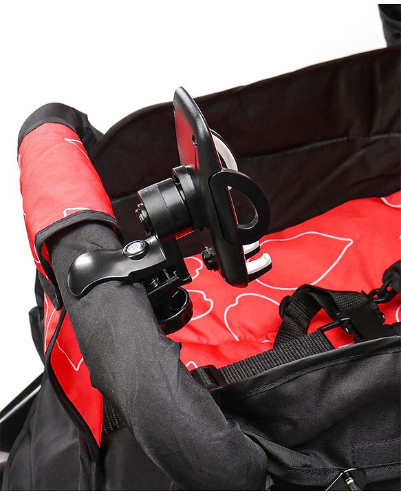 Babyhug Stroller Phone Holder - Black| Easy to Install| 360-Degree Rotatable