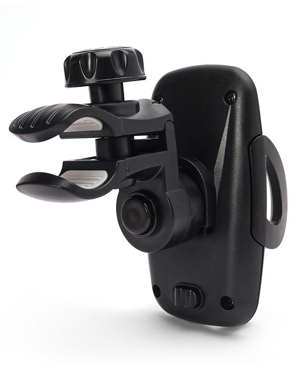 Babyhug Stroller Phone Holder - Black| Easy to Install| 360-Degree Rotatable