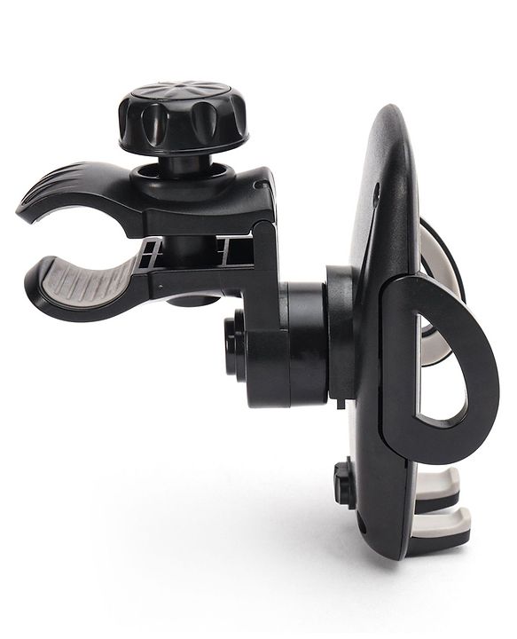 Babyhug Stroller Phone Holder - Black| Easy to Install| 360-Degree Rotatable