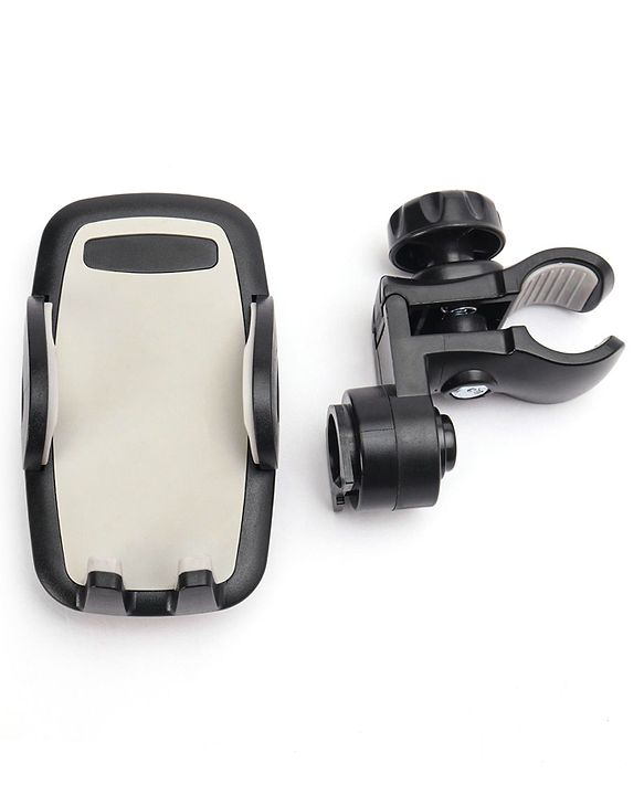 Babyhug Stroller Phone Holder - Black| Easy to Install| 360-Degree Rotatable