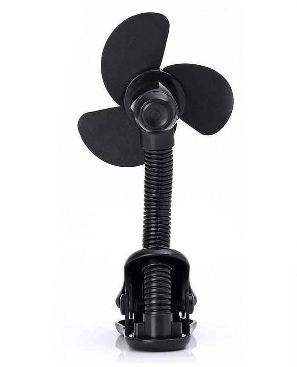 Babyhug Stroller Fan With Foam Blades - Black