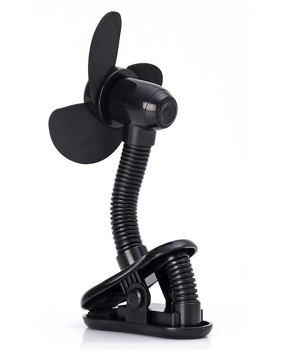 Babyhug Stroller Fan With Foam Blades - Black