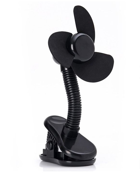 Babyhug Stroller Fan With Foam Blades - Black