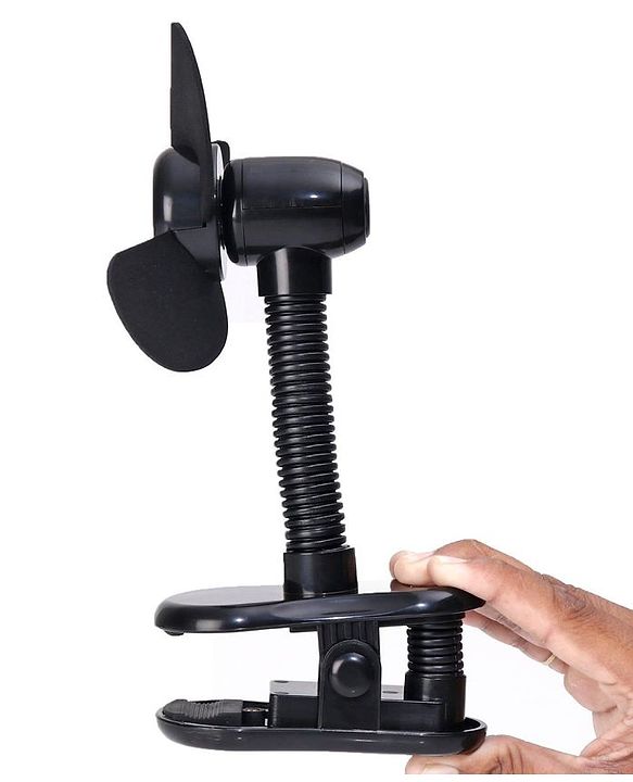 Babyhug Stroller Fan With Foam Blades - Black