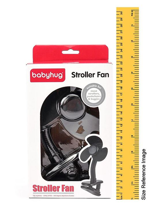 Babyhug Stroller Fan With Foam Blades - Black