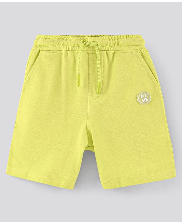 Pine Kids Biowashed Striped Shorts Pack of 2 - Green