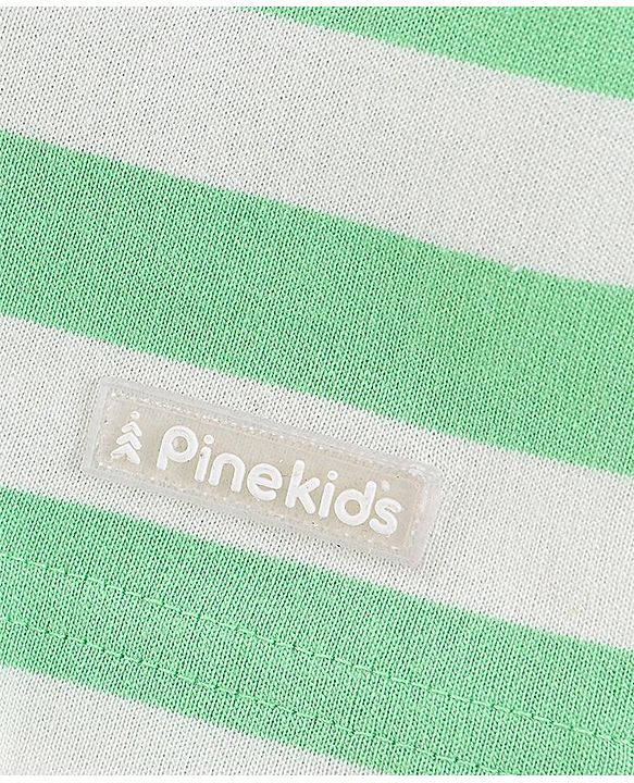Pine Kids Biowashed Striped Shorts Pack of 2 - Green