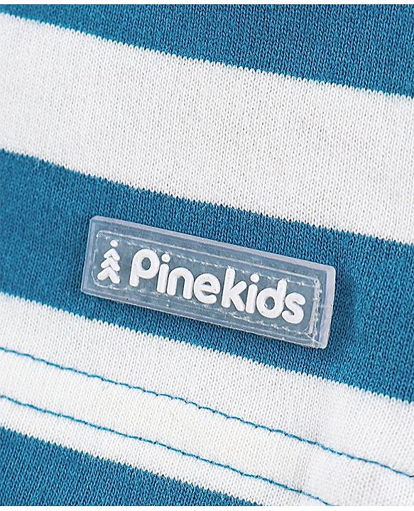 Pine Kids Shorts Bio Wash Pack Of 2 - Orange Blue White