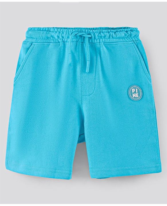 Pine Kids Bio Washed Knee Length Shorts Pack of 2 - Blue Yellow