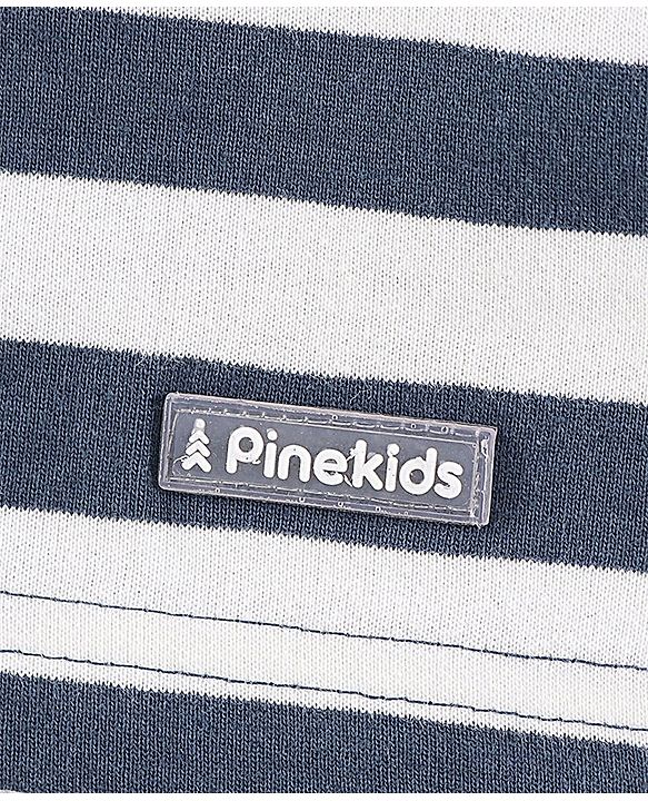 Pine Kids Biowashed Striped Shorts Pack of 2 - Orange Blue