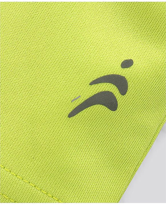 Pine Active Half Sleeves Text Print T Shirt - Green Black