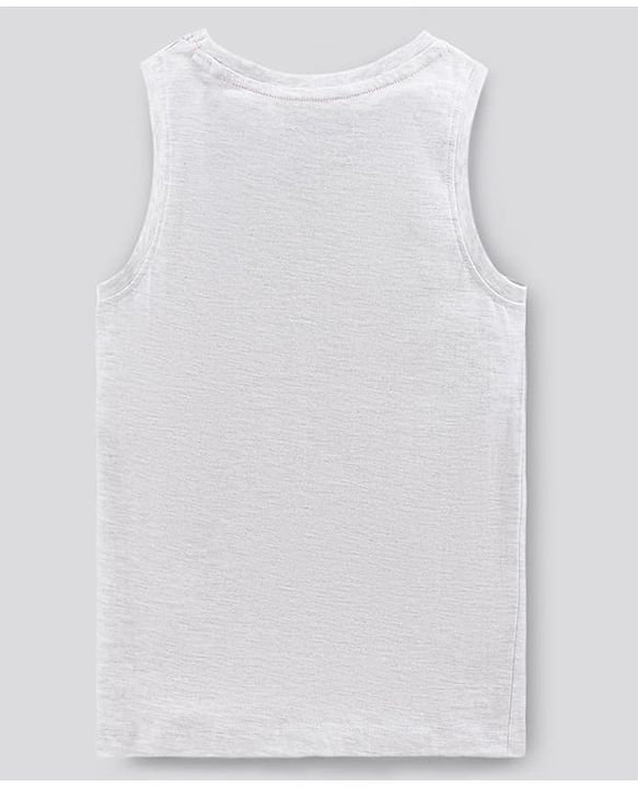 Pine Kids Sleeveless Bio Washed T-Shirt Adventure Print - Grey