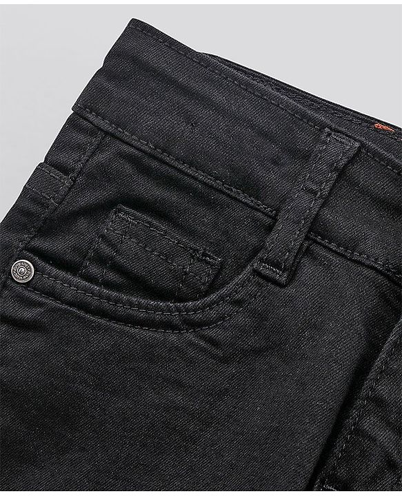 Pine Kids Full Length Solid Jeans - Black