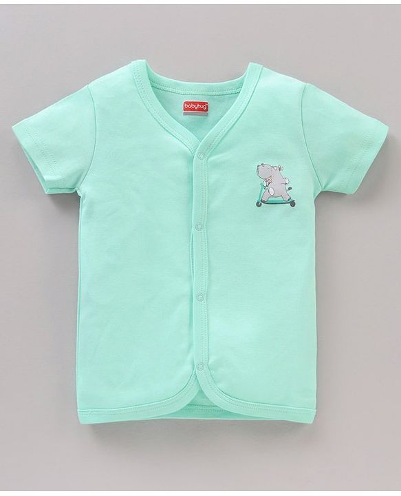 Babyhug 100%Cotton Half Sleeves Vests Pack of 3 - Multicolour