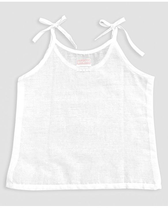 Babyhug 100% Cotton Sleeveless Jhabla Solid Pack of 5 - White