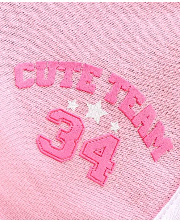 Babyhug Shorts Text Applique - Pink